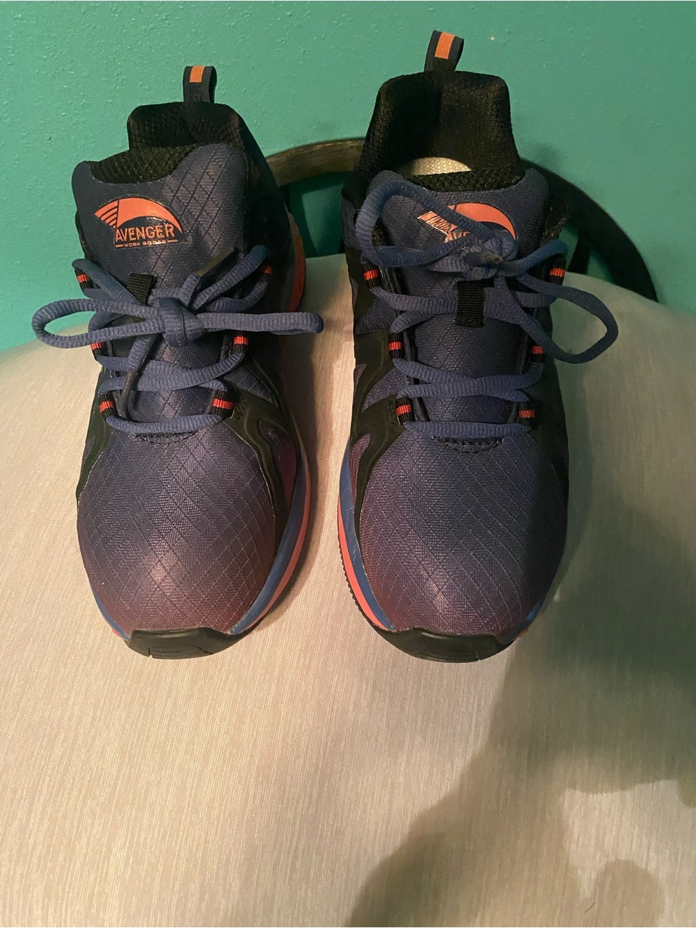 Avenger Womans Navy and Pink Athletic Sneakers